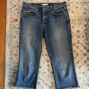 Levi’s Blue Straight 505 Cut-off Jeans